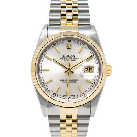 rolex datejust gold silber preis|rolex datejust gold price.